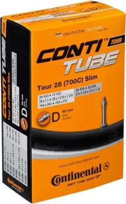 Continental Binnenband 28/27 X 1 1/4-1.75(32/47-622) Dv 40 Mm 10 Continental Binnenband 28/27 X 1 1/4-1.75(32/47-622) Dv 40 Mm -Fiets Serie Winkel 742x1200 1