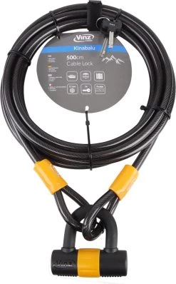 VINZ Kinabalu Kabelslot 12mm X 5 Meter Bootslot / Tuinmeubel Slot / Terras Slot 500 Cm -Fiets Serie Winkel 744x1200
