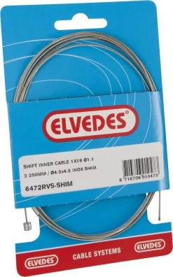 Schakel Binnenkabel Elvedes Voor Shimano 2250mm RVS ø1,1mm Shimano N-nippel (op Kaart)