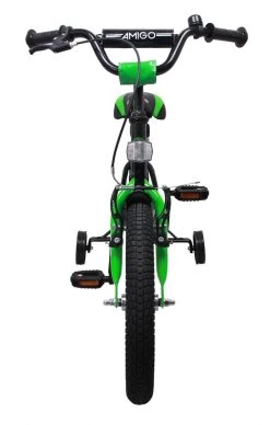 Amigo BMX Fun Jongensfiets - Kinderfiets 16 Inch - Zwart/Groen -Fiets Serie Winkel 763x1200