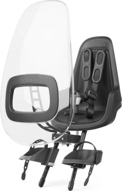 Bobike Windscherm ONE+ - Urban Black -Fiets Serie Winkel 768x1200 6