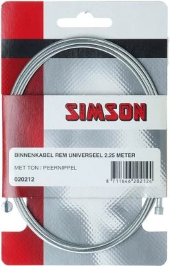 Simson Rem Binnenkabel Universeel 2,25m -Fiets Serie Winkel 770x1200 2