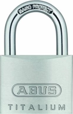 ABUS Hangslot Titalium - 40mm - Aluminium/beugel Gehard Staal Met NANO-Protect (Verpakt In Blister)