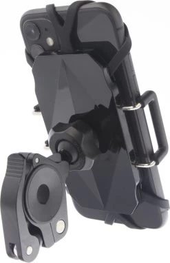 MANOS LIBRES - MODEL E PRO | TELEFOONHOUDER SCOOTER, MOTOR | SPIEGEL | UNIVERSEEL | ZWART | PIAGGIO | VESPA | ZIP -Fiets Serie Winkel 776x1200 2