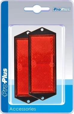 PROPLUS Pro Plus Reflector Met Schroefbevestiging - 104 X 40 Mm - Rood - 2 Stuks 21 PROPLUS Pro Plus Reflector Met Schroefbevestiging - 104 X 40 Mm - Rood - 2 Stuks -Fiets Serie Winkel 779x1200 2