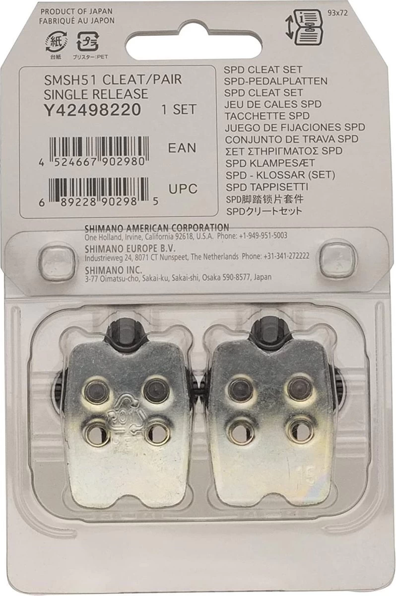Shimano Schoenplaatjes Spd Sm-sh51 Inclusief Tegenstuk 2 Shimano Schoenplaatjes Spd Sm-sh51 Inclusief Tegenstuk - Afbeelding 2