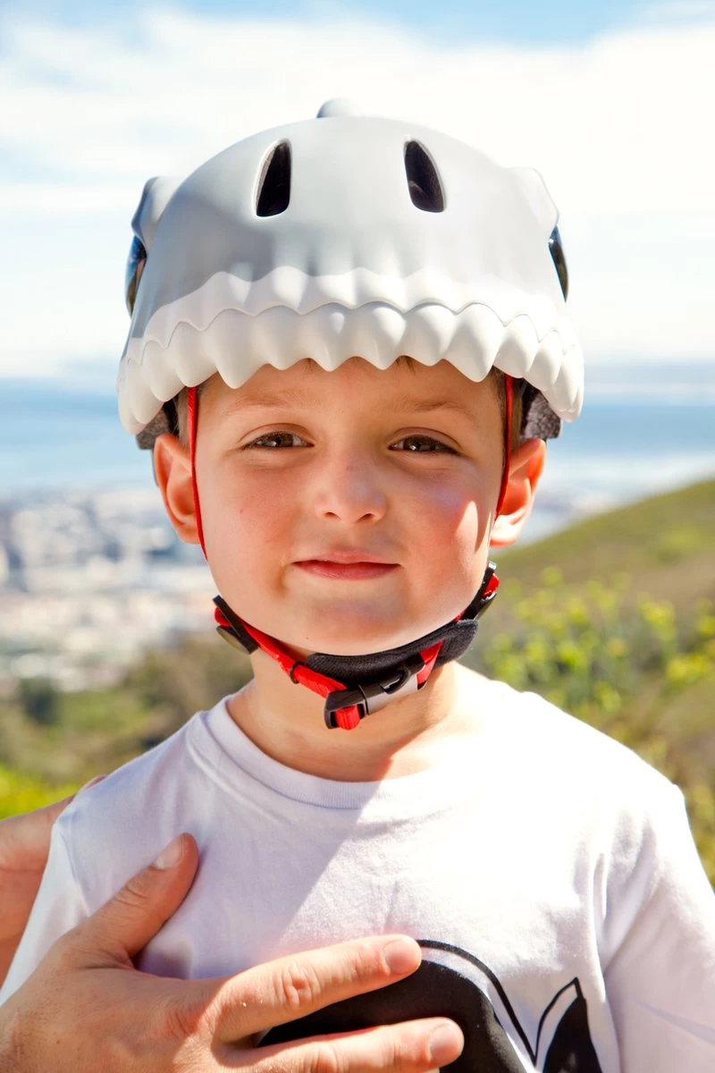 Crazy Safety - Kinderfietshelm - Blauwe Haai - S/M - 49-55 Cm Verstelbaar 4 Crazy Safety - Kinderfietshelm - Blauwe Haai - S/M - 49-55 Cm Verstelbaar - Afbeelding 4