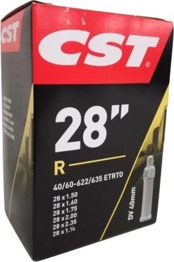 Cst Binnenband 28 X 1.50/2.35 Inch (40/60-622/635) Dv 40 Mm 13 Cst Binnenband 28 X 1.50/2.35 Inch (40/60-622/635) Dv 40 Mm -Fiets Serie Winkel 800x1200 27