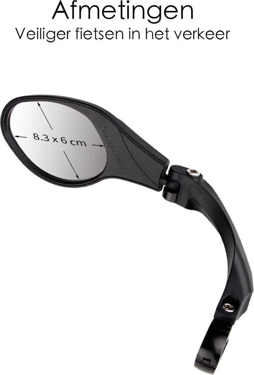 Merkloos Fietsspiegel Ebike Universeel - Zwart - Linker Spiegel - Verstelbaar - Universele Fietsspiegel - Fietsspiegel Op Stuur - Links - Fietsspiegel Achteruitkijk Spiegel - Fietsspiegels Electrische Fiets 8 Merkloos Fietsspiegel Ebike Universeel - Zwart - Linker Spiegel - Verstelbaar - Universele Fietsspiegel - Fietsspiegel Op Stuur - Links - Fietsspiegel Achteruitkijk Spiegel - Fietsspiegels Electrische Fiets - Afbeelding 8