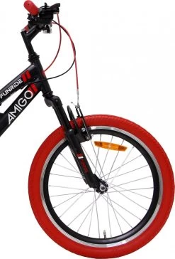 Amigo Fun Ride - Mountainbike 20 Inch - Voor Jongens En Meisjes - Met 7 Versnellingen - Zwart/Rood -Fiets Serie Winkel 815x1200 3