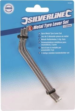 Silverline Bandenlichter - Bandenlepel - 110 Mm - Metaal - 3 Stuks -Fiets Serie Winkel 816x1200