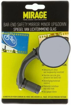 Mirage Fietsspiegel Minor Bar-end E-bike 50 Mm Links/rechts Zwart