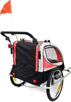 Fietskar Voor Kinderen - Met Buggyfunctie - En Schokbrekers - Rood -Fiets Serie Winkel 834x1200 1