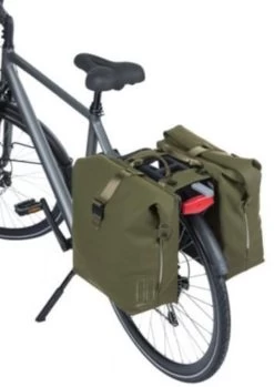 Basil SoHo Dubbele Fietstas MIK - Mosgroen - 41 Liter -Fiets Serie Winkel 849x1200 1