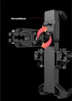 Merkloos Telefoonhouder Fiets - Smartphone Fietshouder - Tot 6,5 Inch - GSM Houder - Telefoonhouder Motor - Zwart -Fiets Serie Winkel 854x1200 5