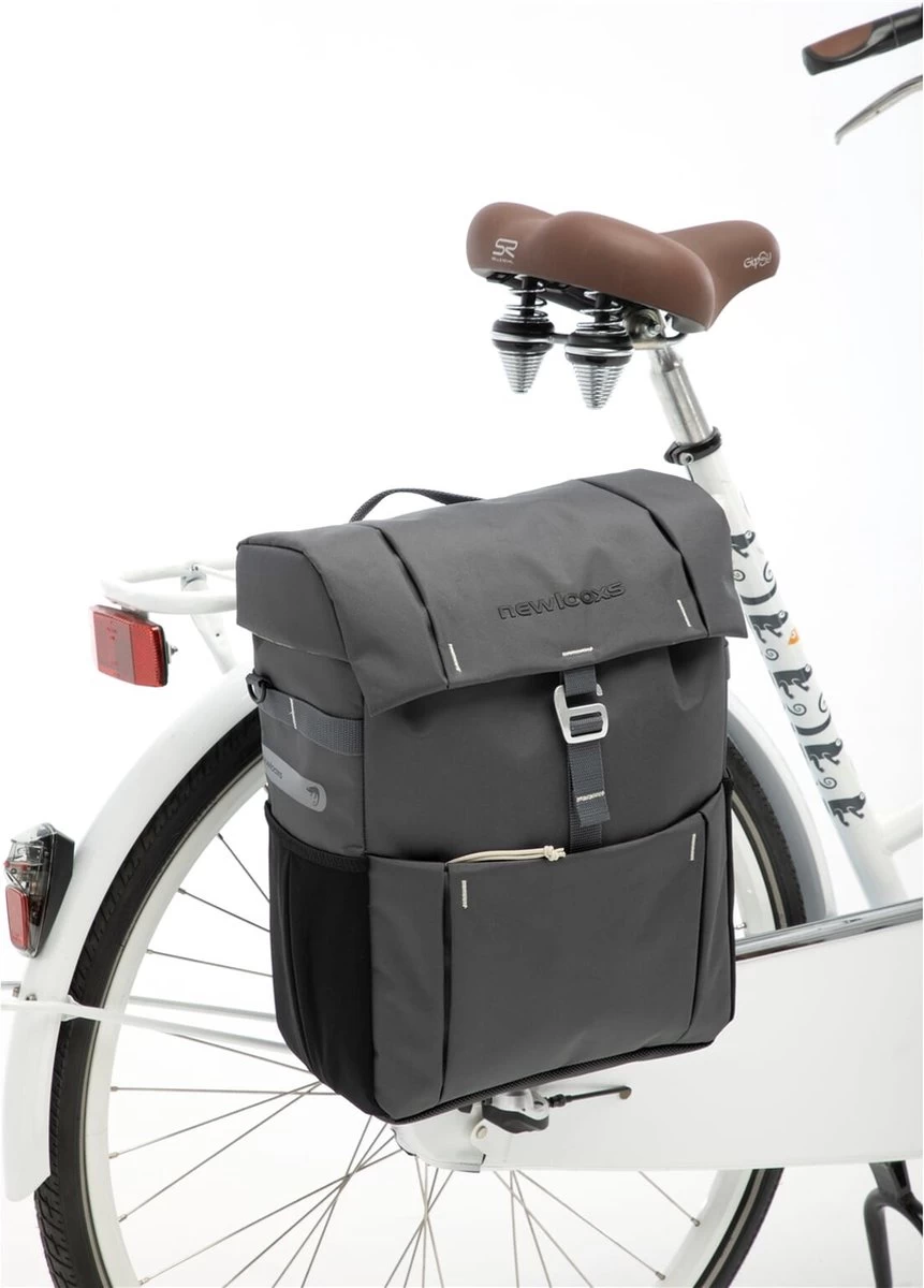 New Looxs Vigo Single Enkele Fietstas - Afneembaar - 18,5 Liter - Grijs 3 New Looxs Vigo Single Enkele Fietstas - Afneembaar - 18,5 Liter - Grijs - Afbeelding 3