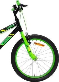Amigo Wild - Mountainbike 20 Inch - Voor Jongens En Meisjes - Zwart/Groen -Fiets Serie Winkel 864x1200