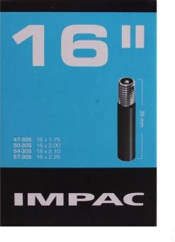 Impac Binnenband 16 X 1.75/2.125 (47/57-305) Av 35mm -Fiets Serie Winkel 869x1200