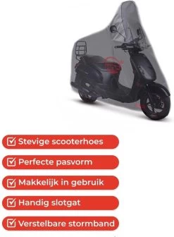 CUHOC Scooterhoes Voor De Sym Fiddle 2 & 3 (Met Hoog Windscherm) Stofvrij / Ademend / Waterdicht Redlabel -Fiets Serie Winkel 881x1200 1
