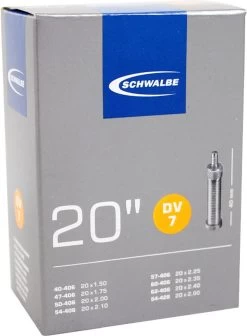 Schwalbe Binnenband 20 X 1.50/2.50 (40/62-406) Dv 40 Mm -Fiets Serie Winkel 882x1200 3