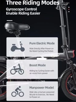 F-Wheel DYU A5 - Elektrische Vouwfiets - E Bike - 14 Inch - 7.5 Ah - 25km/u - Zwart 25 F-Wheel DYU A5 - Elektrische Vouwfiets - E Bike - 14 Inch - 7.5 Ah - 25km/u - Zwart -Fiets Serie Winkel 888x1200 5