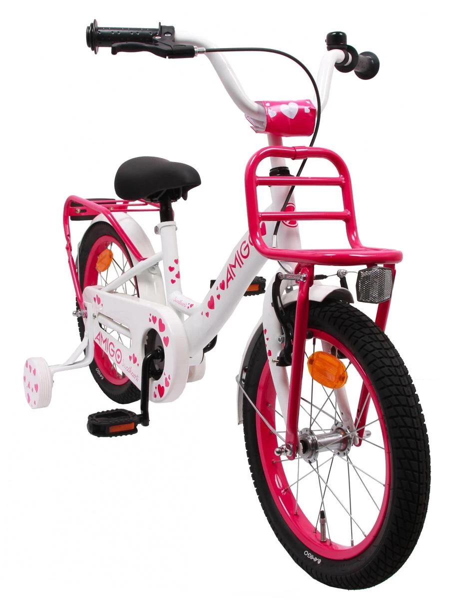 Amigo Sweetheart Meisjesfiets - Kinderfiets 20 Inch - Wit 2 Amigo Sweetheart Meisjesfiets - Kinderfiets 20 Inch - Wit - Afbeelding 2
