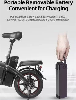 F-Wheel DYU A5 - Elektrische Vouwfiets - E Bike - 14 Inch - 7.5 Ah - 25km/u - Zwart 20 F-Wheel DYU A5 - Elektrische Vouwfiets - E Bike - 14 Inch - 7.5 Ah - 25km/u - Zwart -Fiets Serie Winkel 916x1200 2