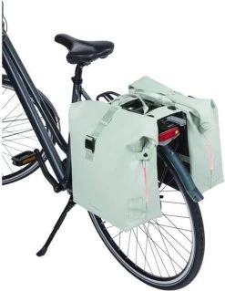 Basil SoHo Dubbele Fietstas MIK - Mosgroen - 41 Liter -Fiets Serie Winkel 929x1200