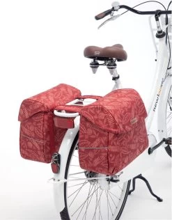 New Looxs Forest Joli Dubbele Fietstas - 37 Liter - Rood -Fiets Serie Winkel 937x1200