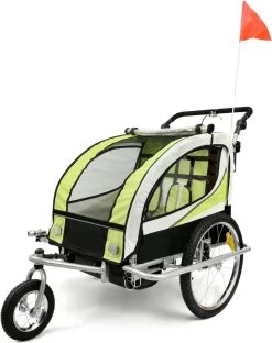 Fietkar - 2 Kinderen - Met Schokbreker - Lime -Fiets Serie Winkel 949x1200 7