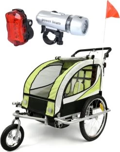 Fietkar - 2 Kinderen - Met Schokbreker - Lime -Fiets Serie Winkel 949x1200 8