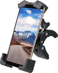 Fiets Houder Stuur - LB-565 Universele Motor Telefoonhouder, 360° Rotatie Voor IPhone 13 / 12 / 11 Pro Mini/Max/XS/XR, Samsung S21/S20/A52, Oppo, 4.7-6.8 Inch Smartphones