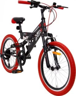 Amigo Fun Ride - Mountainbike 20 Inch - Voor Jongens En Meisjes - Met 7 Versnellingen - Zwart/Rood -Fiets Serie Winkel 954x1200 4