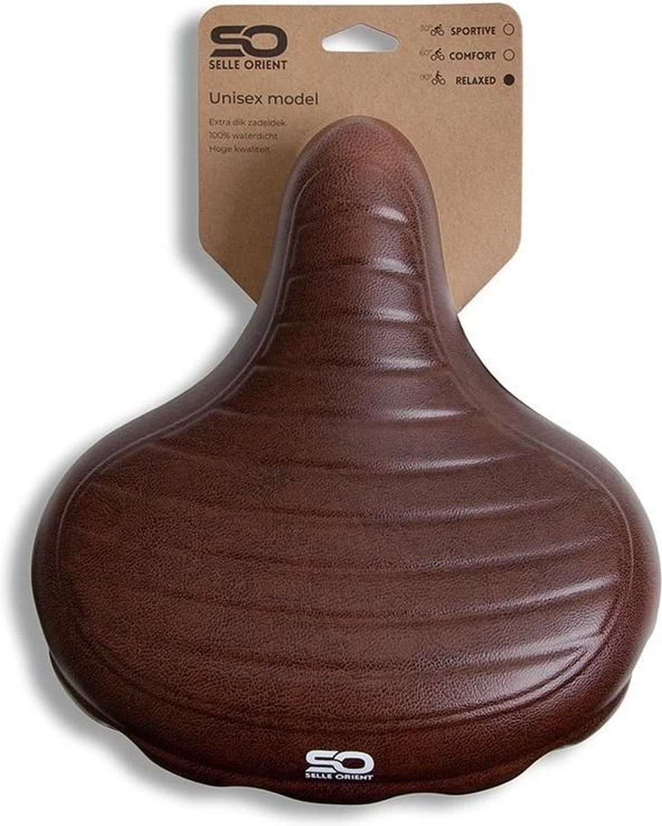 Selle Orient Relax Premium Fietszadel - Waterdicht - Bruin - Comfort 4 Selle Orient Relax Premium Fietszadel - Waterdicht - Bruin - Comfort - Afbeelding 4