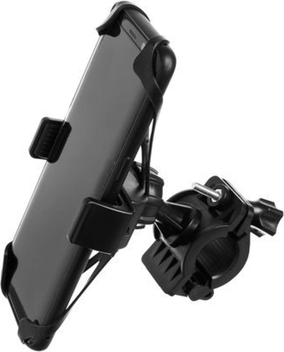 Merkloos Telefoonhouder Fiets Universeel - Stuur Telefoonhouder - 360 Draaibaar Telefoon Houder Fiets - Telefoonhouder Motor - Telefoonhouder Scooter -Zwart 2 Merkloos Telefoonhouder Fiets Universeel - Stuur Telefoonhouder - 360 Draaibaar Telefoon Houder Fiets - Telefoonhouder Motor - Telefoonhouder Scooter -Zwart - Afbeelding 2