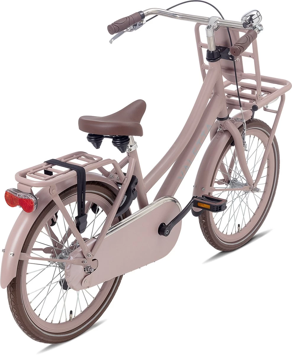 Valetta Cargo - Transportfiets - Meisjesfiets - 20 Inch - Mat Flamingo 3 Valetta Cargo - Transportfiets - Meisjesfiets - 20 Inch - Mat Flamingo - Afbeelding 3