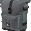 AGU Urban H2O Roll-Top Enkele Fietstas - Tas Met Afneembare Schouderriem - 3M Reflectie - Waterdicht - 14 Liter - Grijs